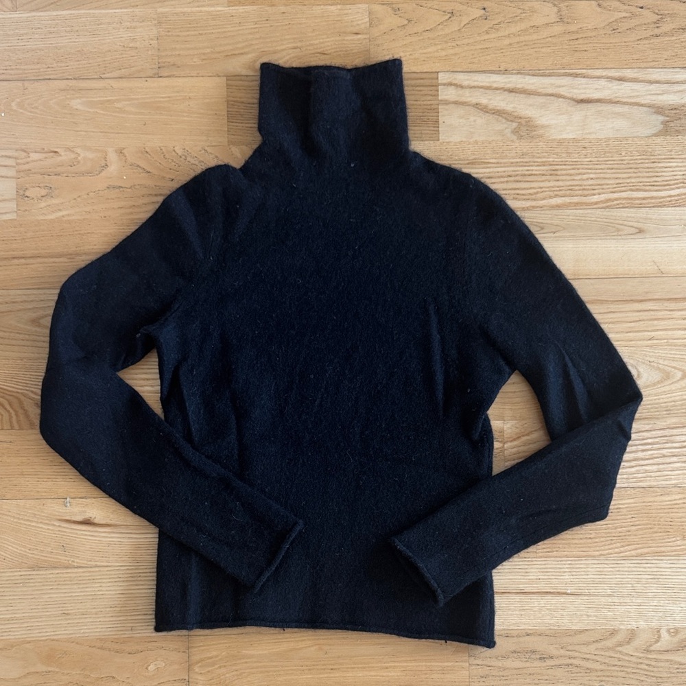 Nakedcashmere Black Turtleneck Sweater cashmere xs